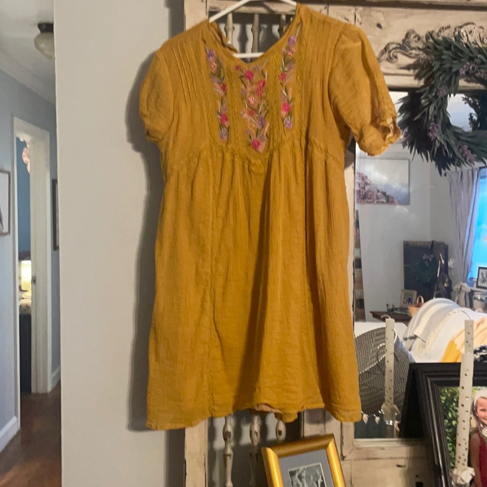 Size small yellow Baby doll dress